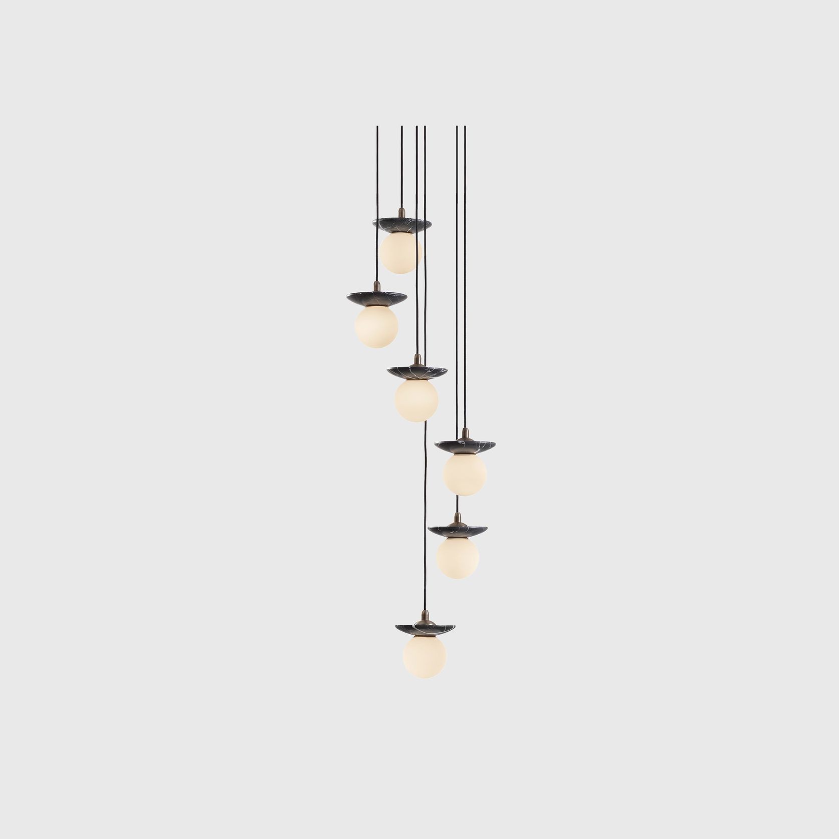 Orbit Stone 6lt Pendant Light gallery detail image