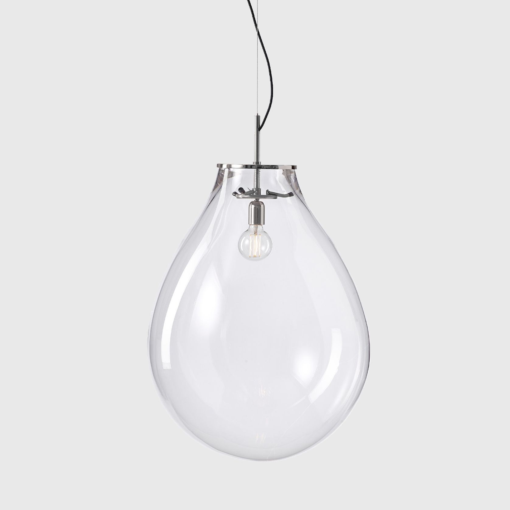 Tim Silver Pendant Light gallery detail image