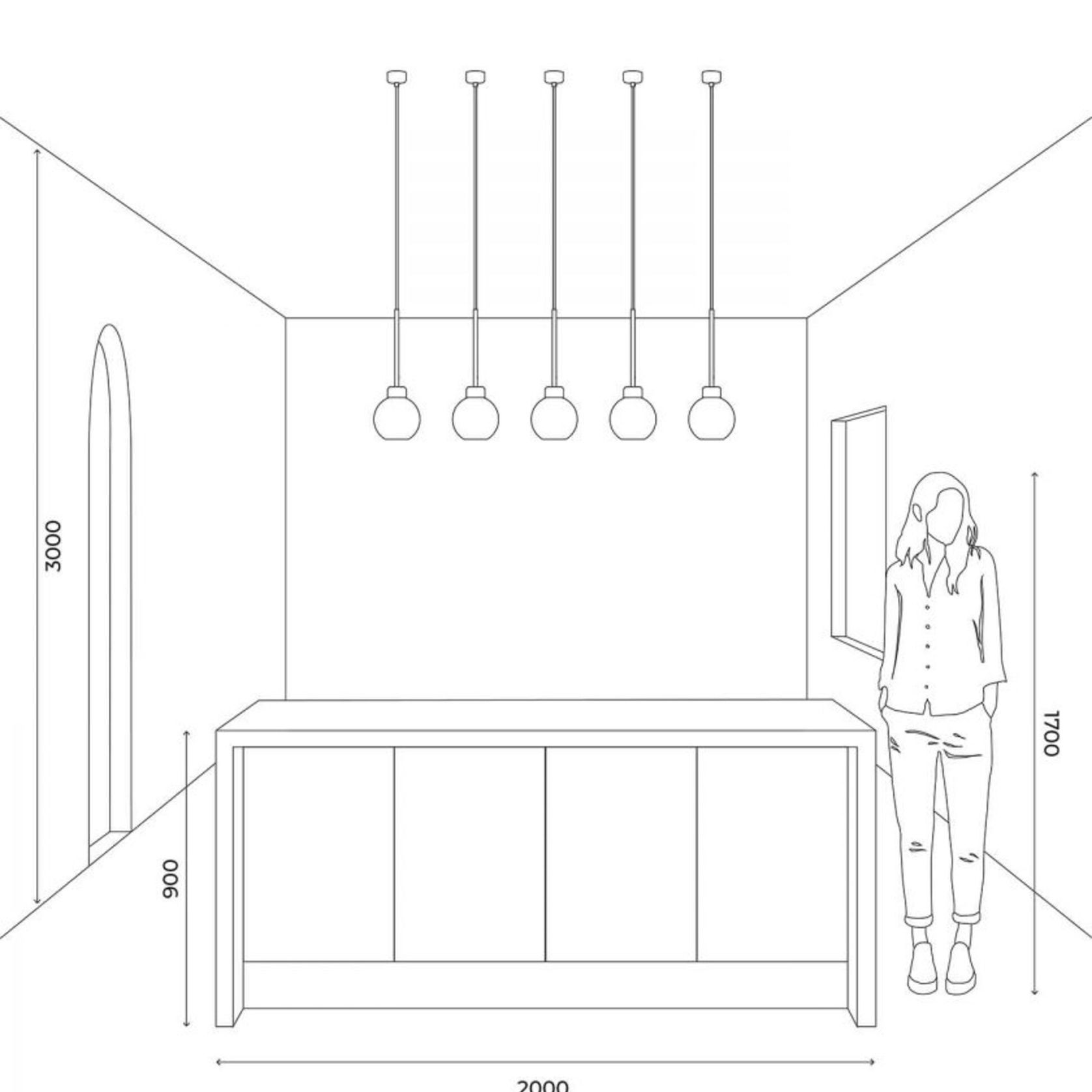 Parlour Lite Sphere Pendant Light gallery detail image