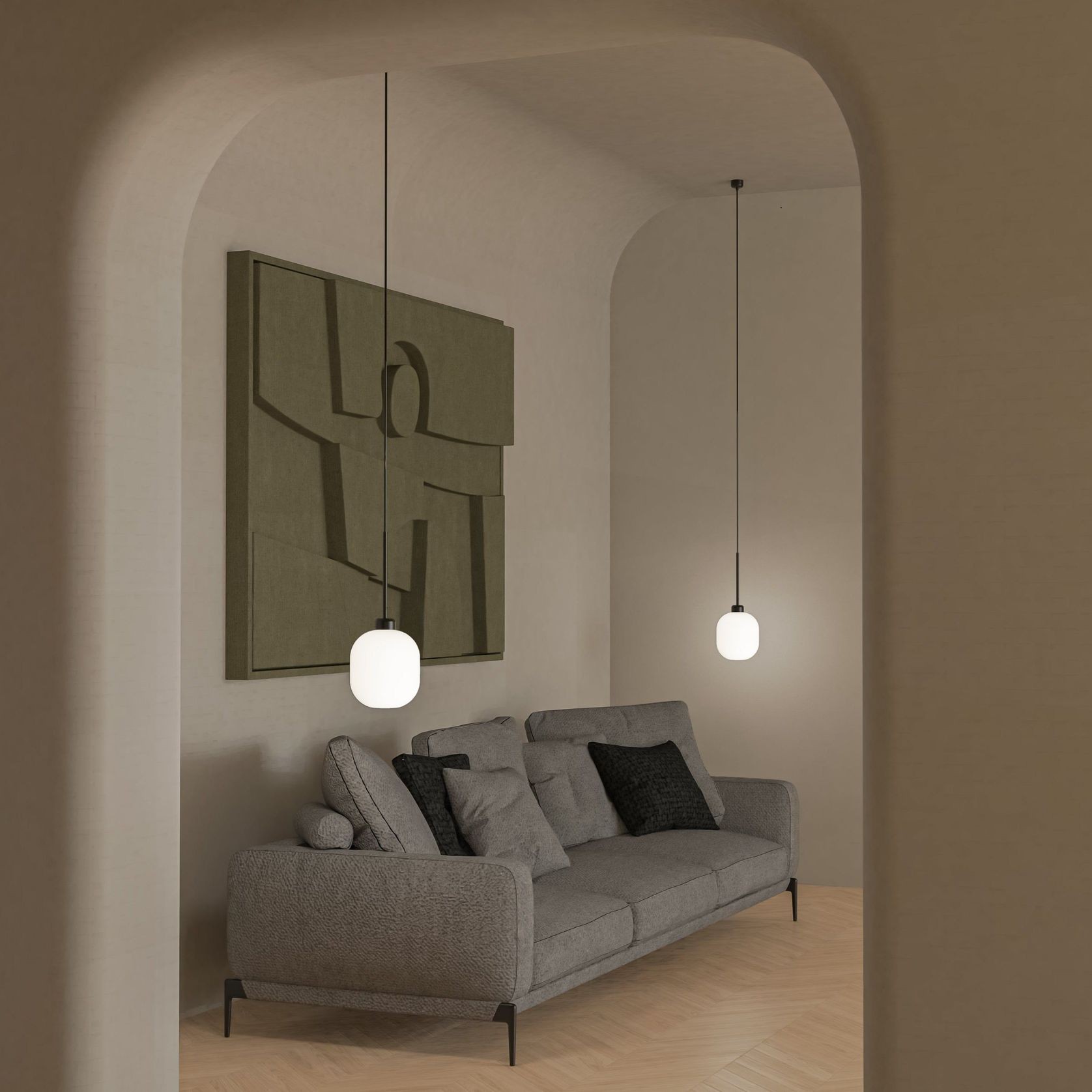 Parlour Curve Pendant Light gallery detail image