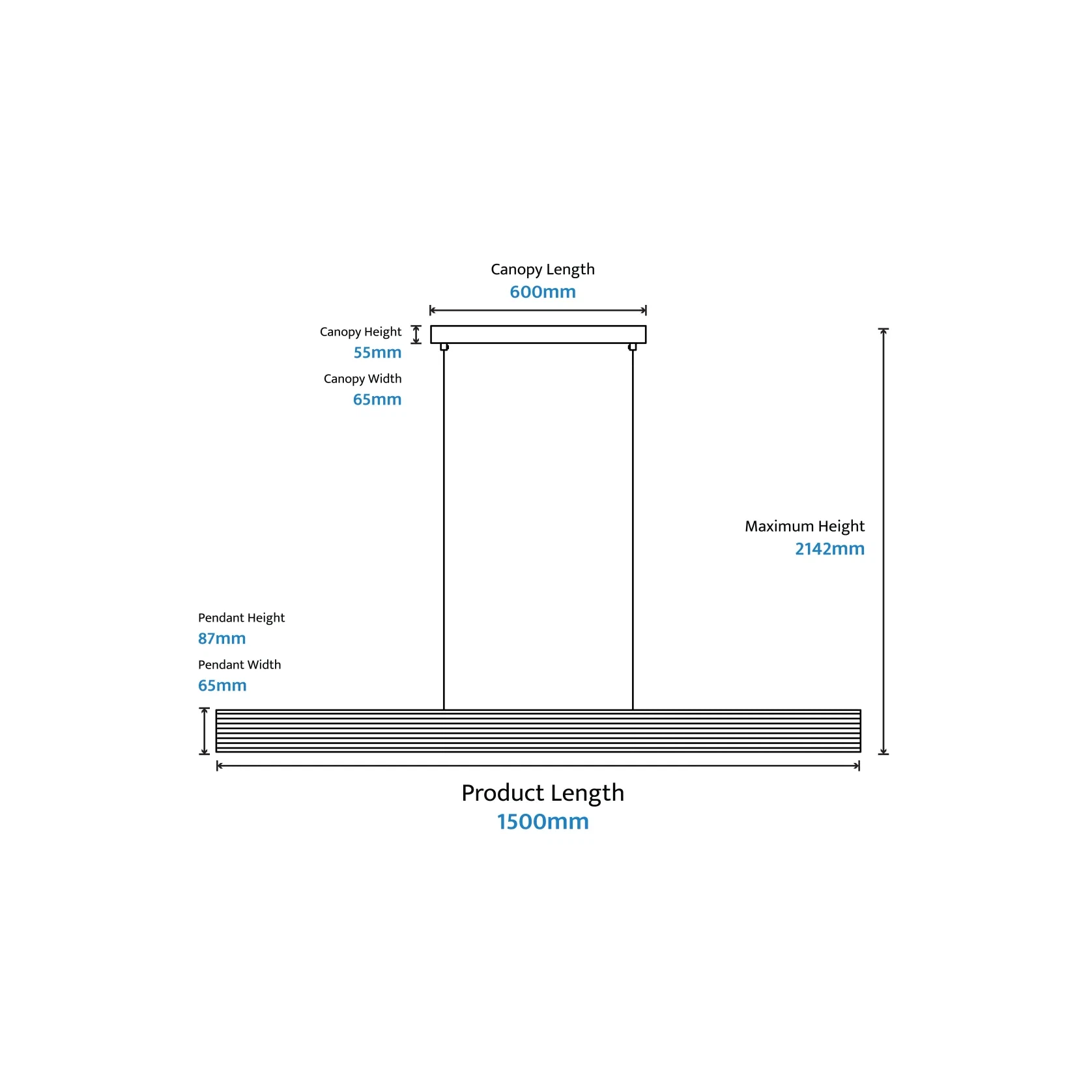 Munia Fluted Gypsum Customisable Light gallery detail image