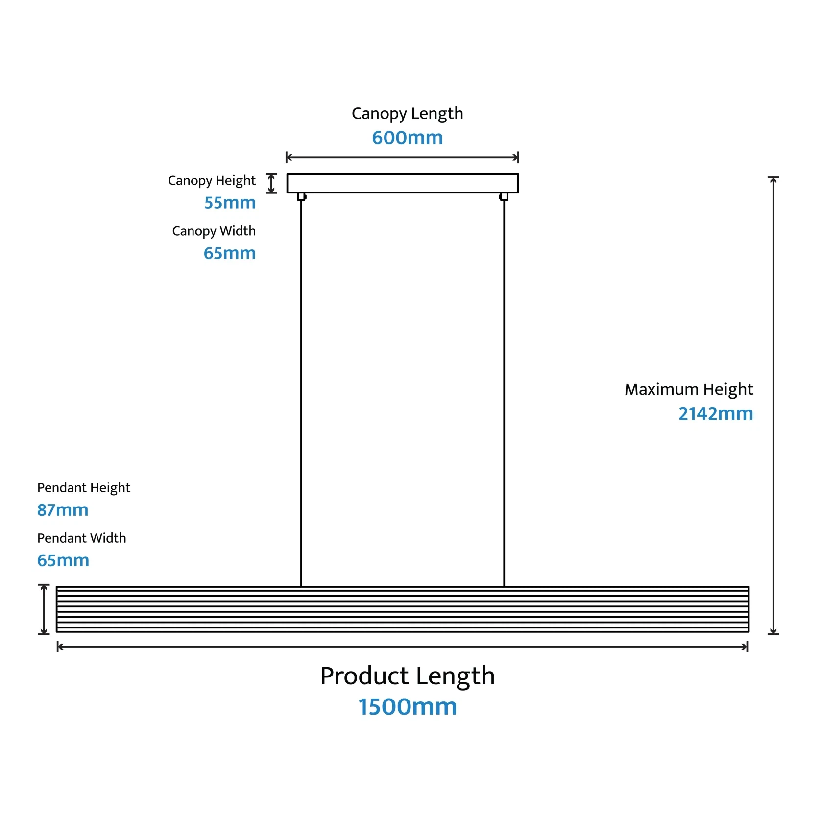 Munia Fluted Gypsum Customisable Light gallery detail image