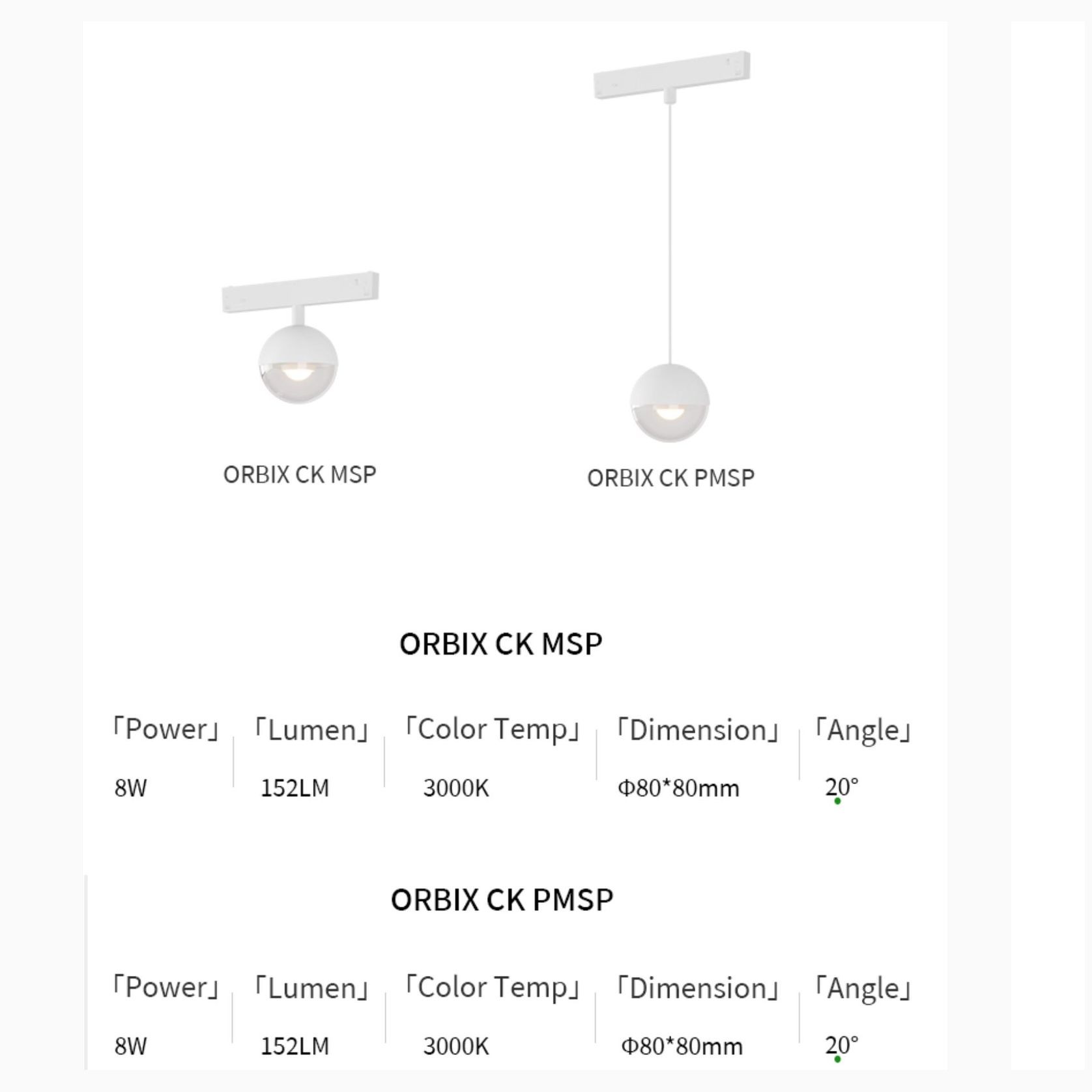 ORBIX | Wall Light | Track Light | Pendant gallery detail image