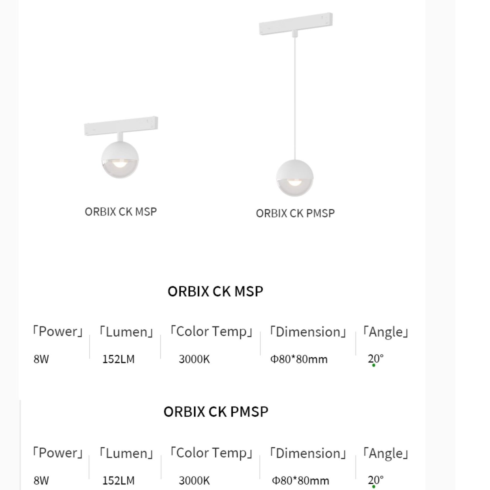 ORBIX | Wall Light | Track Light | Pendant gallery detail image
