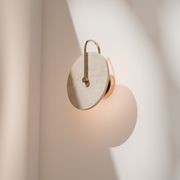 Orville Natural Travertine Light gallery detail image