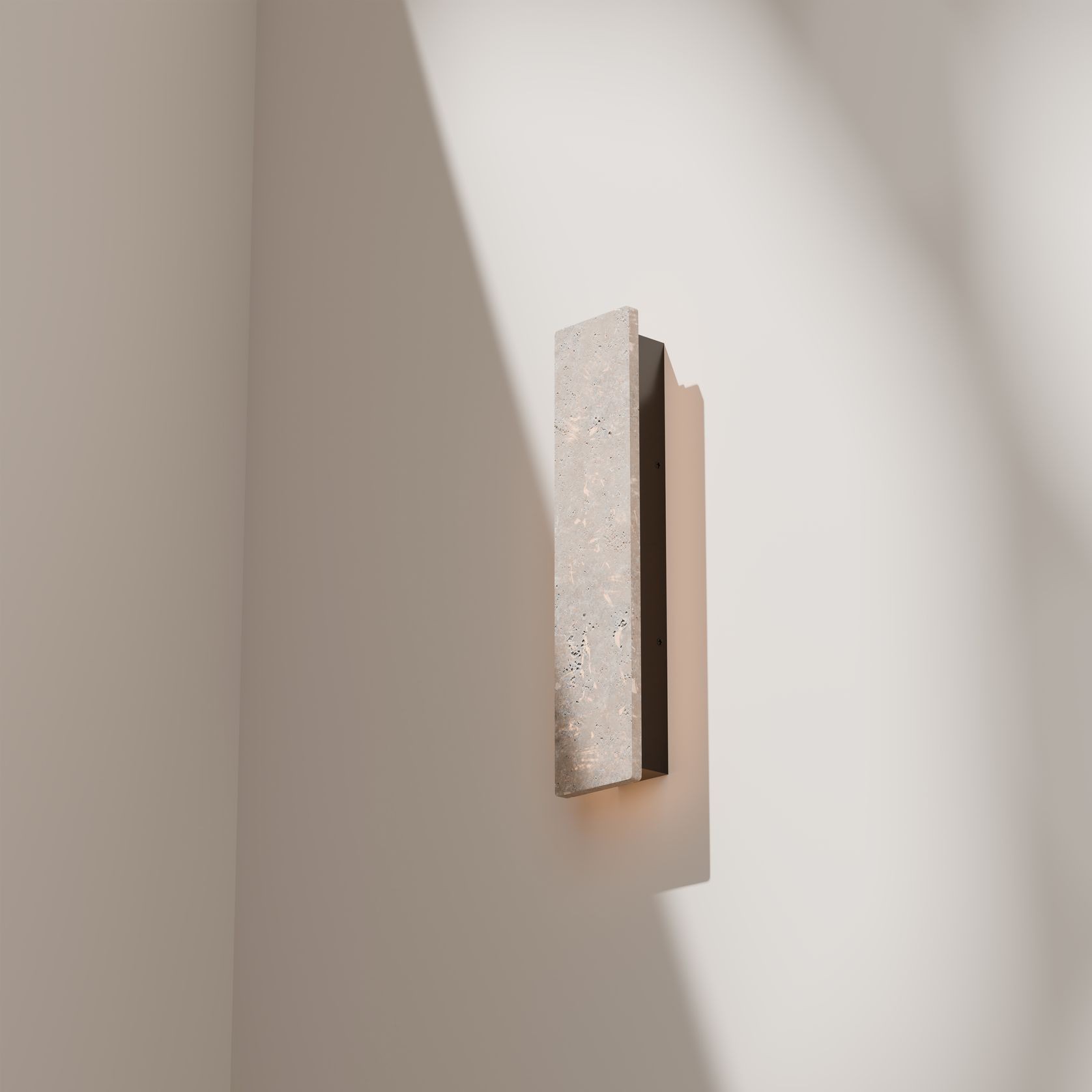 Orville Natural Travertine Light gallery detail image