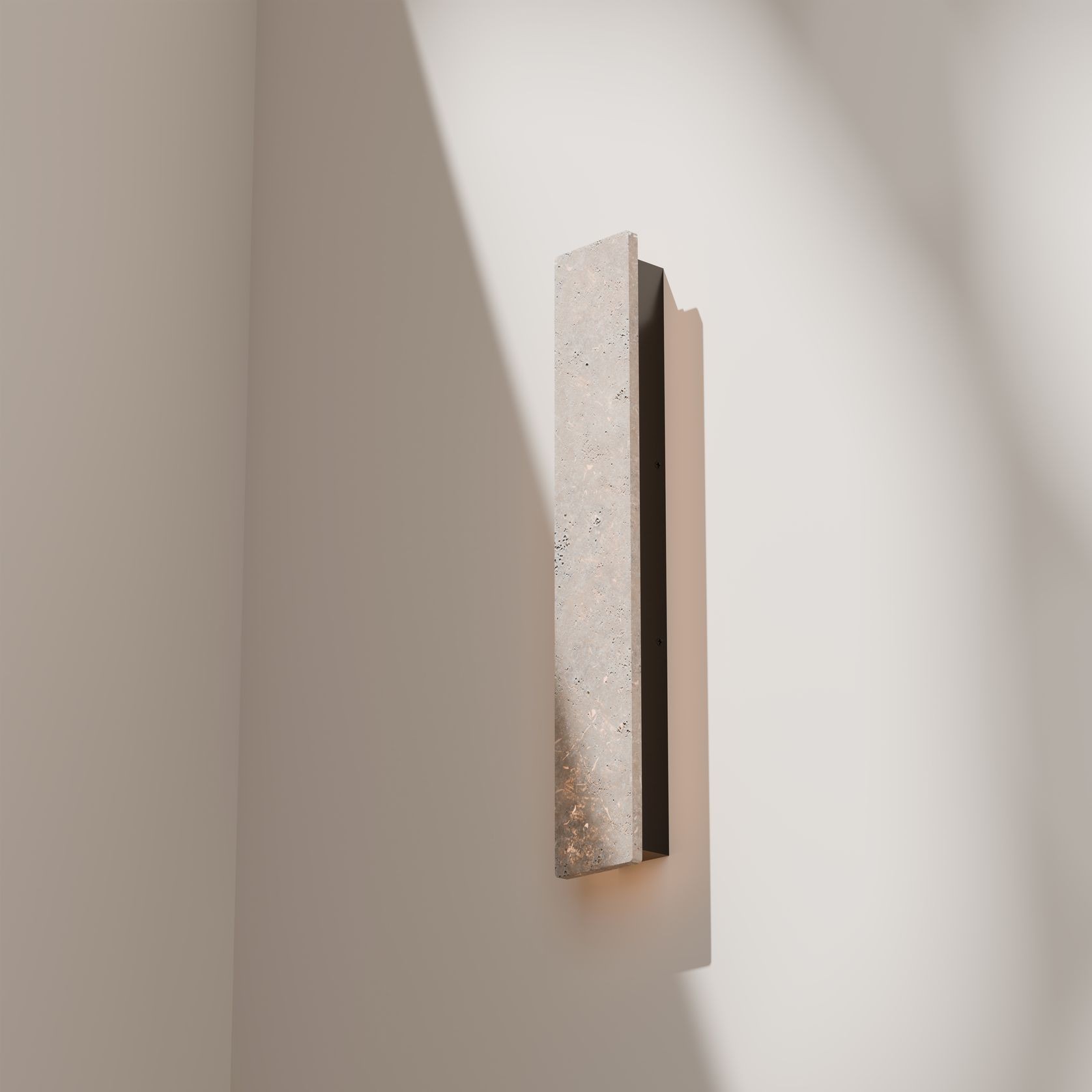 Orville Natural Travertine Light gallery detail image