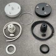 4-Wire Suspension Set - iO² Square Pendant Shade gallery detail image