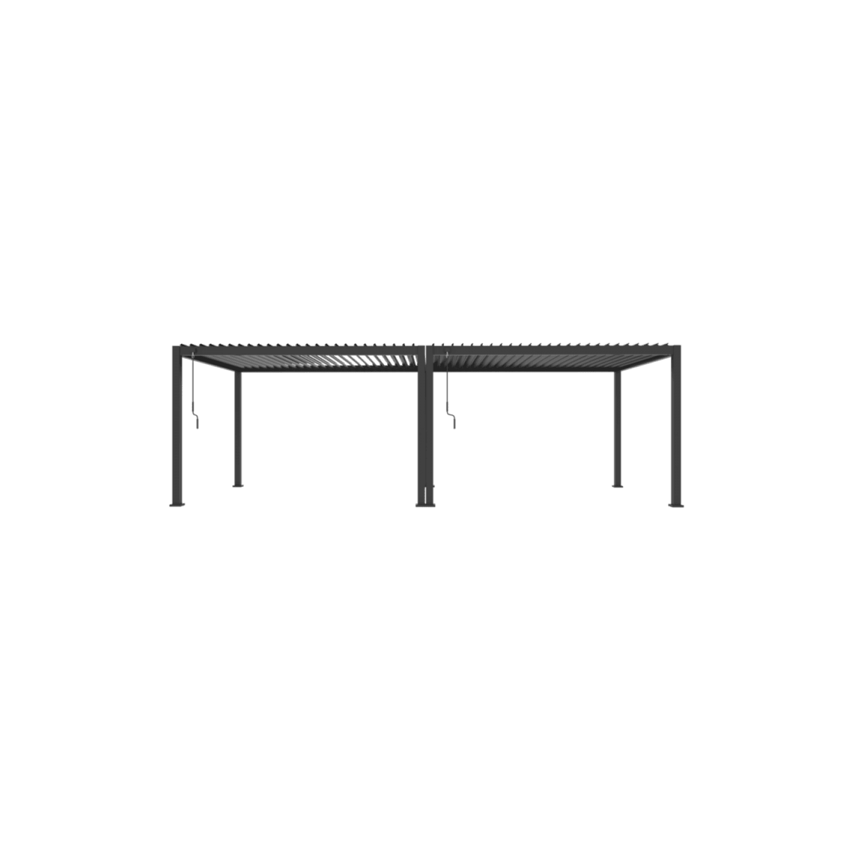 Louvred Pergola Louvre Roof Dark Grey | DTP-LR0308-GY gallery detail image