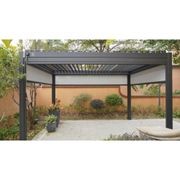 Louvred Pergola Louvre Roof Dark Grey | DTP-LR0303-GY gallery detail image