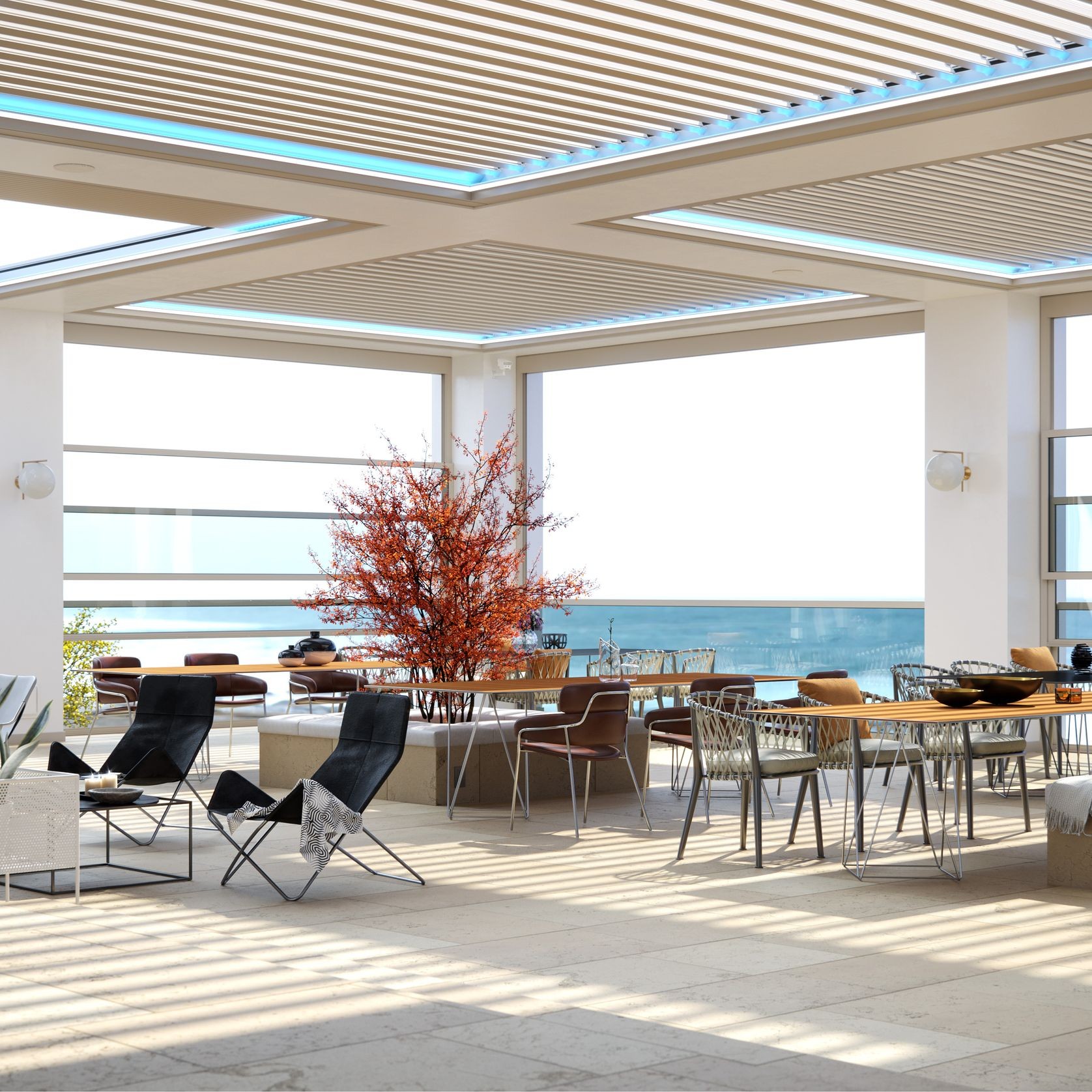 AEROLUX | Retracting and Rotating Bioclimatic Pergola gallery detail image