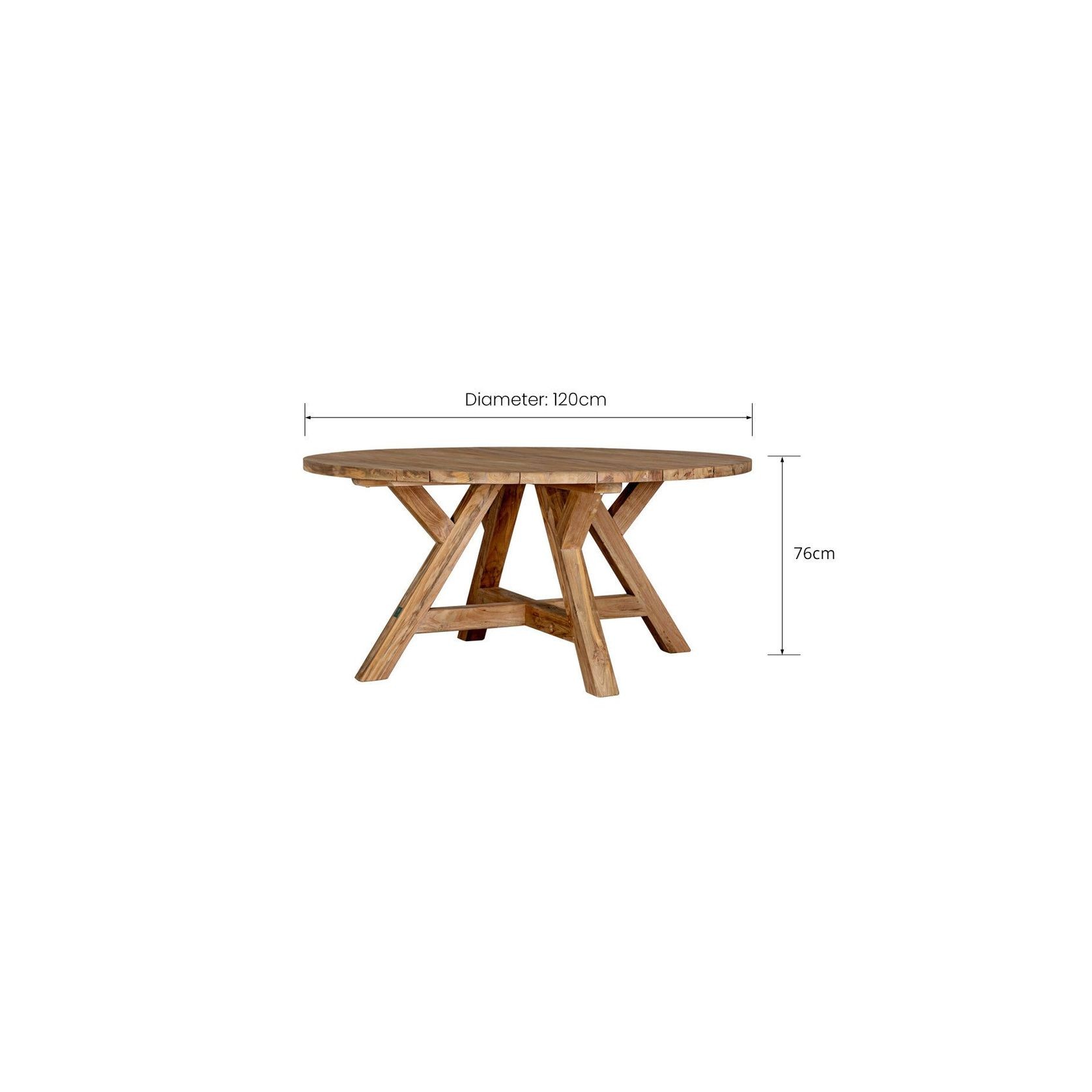 Caturra Teak Round Outdoor Dining Table gallery detail image