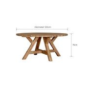 Caturra Teak Round Outdoor Dining Table gallery detail image