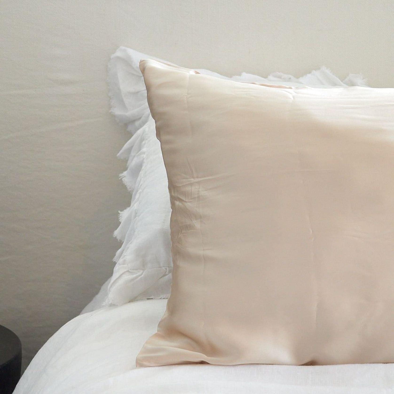 100% Pure Silk Pillowcase Pair - Champagne gallery detail image