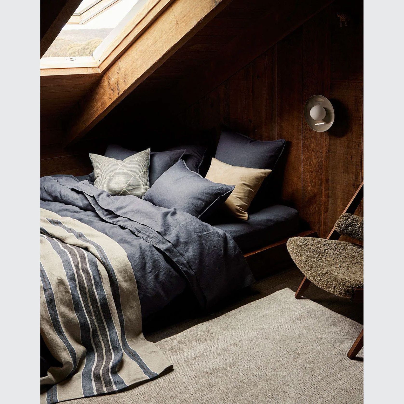 Ravello Pillowcase Pair - Denim | Standard,  King or Euro Size gallery detail image