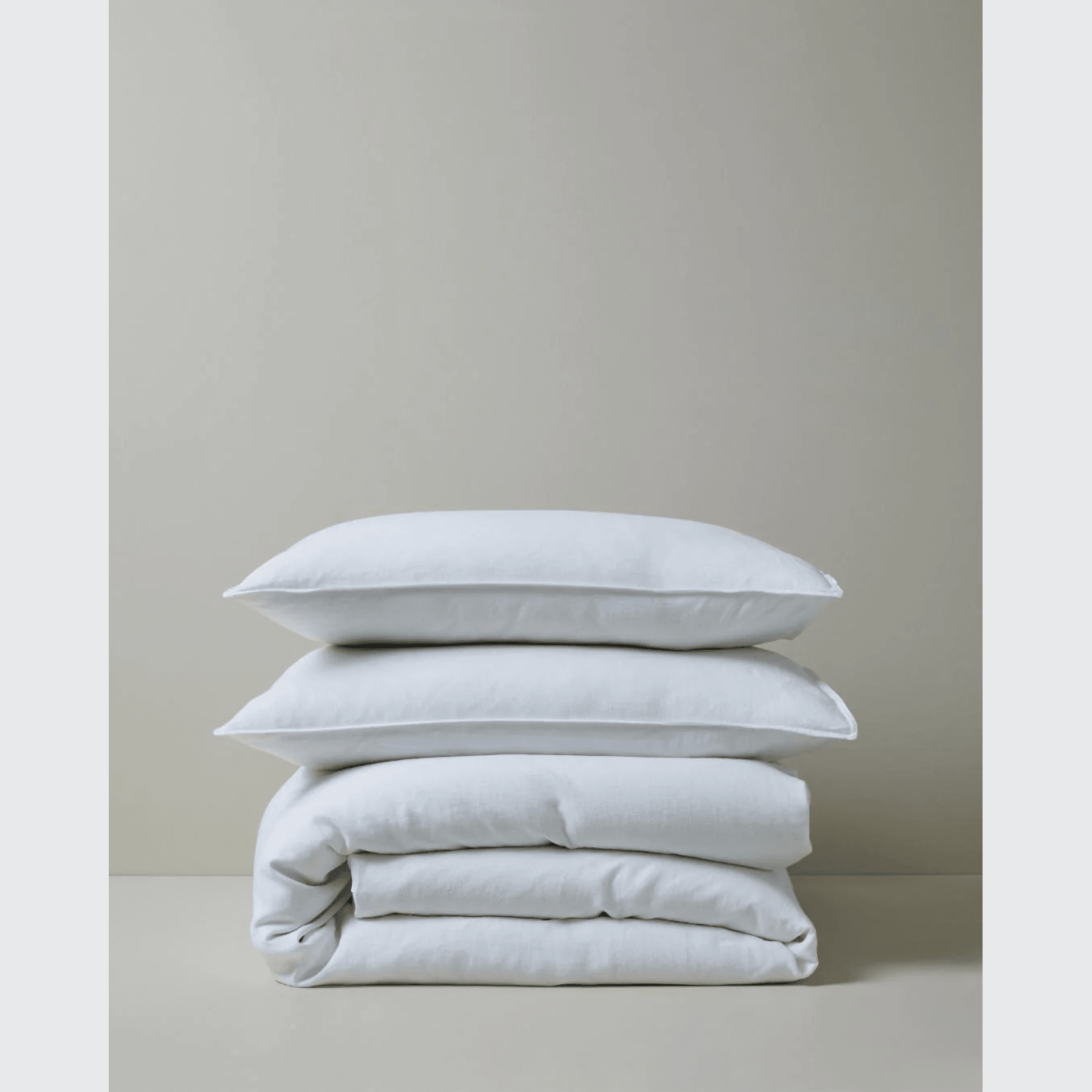 Ravello Pillowcase Pair - White | Standard, King or Euro Size gallery detail image