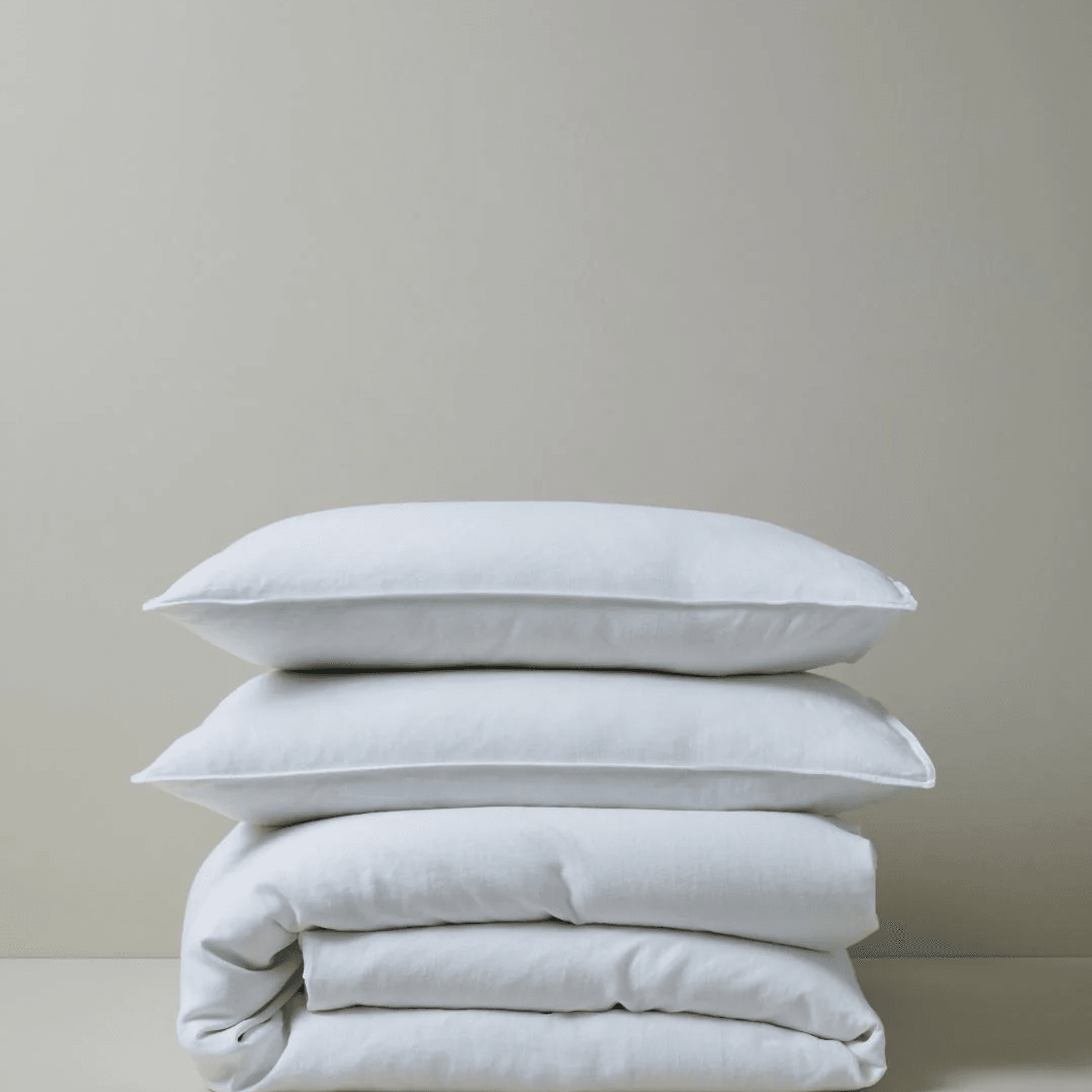 Ravello Pillowcase Pair - White | Standard, King or Euro Size gallery detail image