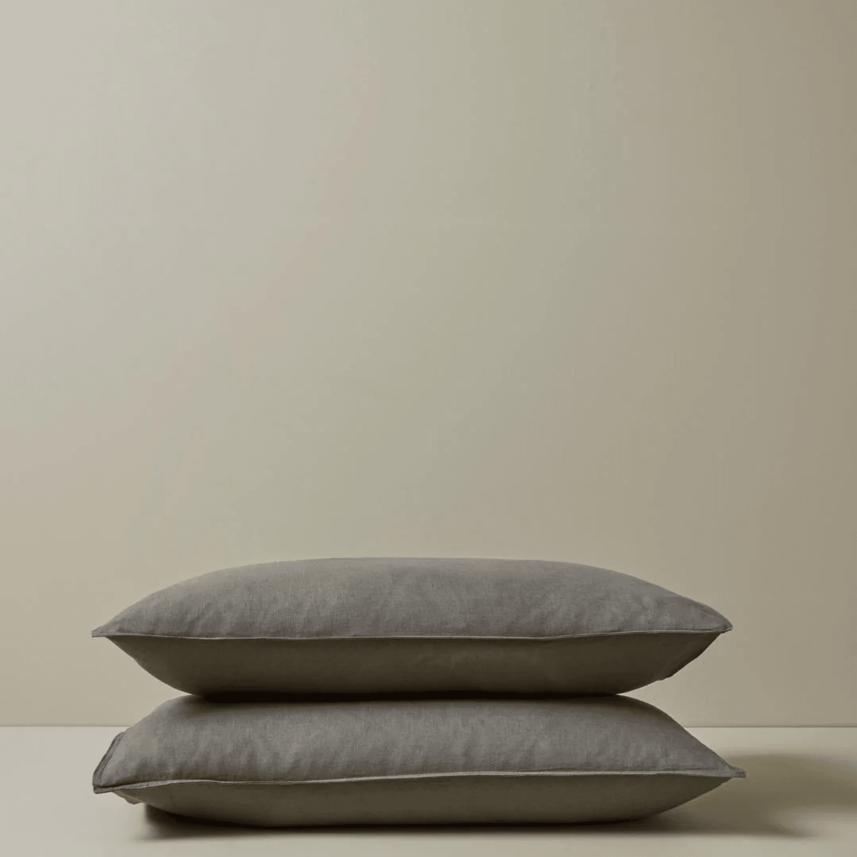 Ravello Pillowcase Pair - Charcoal | Standard, King or Euro Size gallery detail image