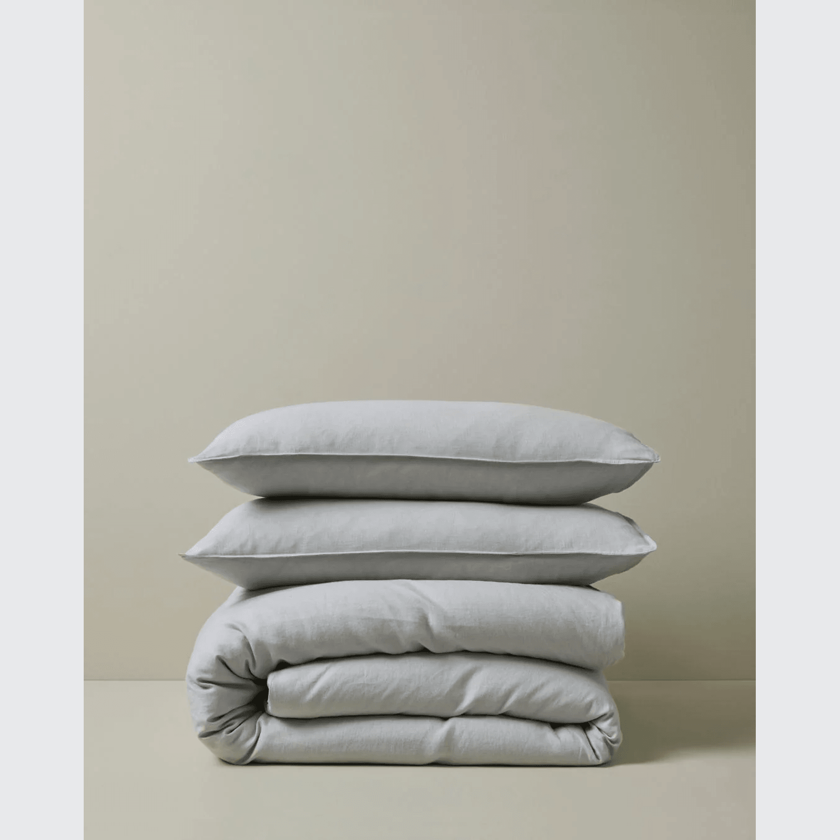 Ravello Pillowcase Pair - Silver | Standard,  King or Euro Size gallery detail image