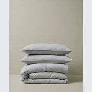 Ravello Pillowcase Pair - Silver | Standard,  King or Euro Size gallery detail image