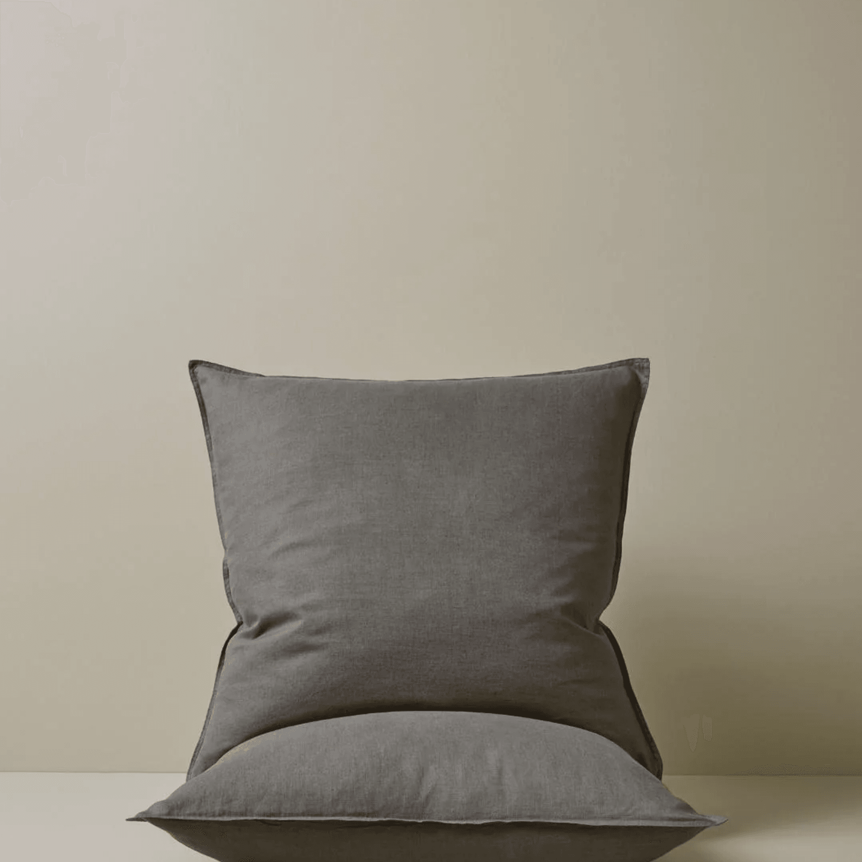 Ravello Pillowcase Pair - Charcoal | Standard, King or Euro Size gallery detail image