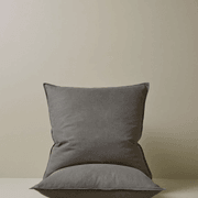 Ravello Pillowcase Pair - Charcoal | Standard, King or Euro Size gallery detail image