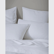 Ravello Pillowcase Pair - White | Standard, King or Euro Size gallery detail image