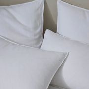 Ravello Pillowcase Pair - White | Standard, King or Euro Size gallery detail image