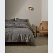 Ravello Pillowcase Pair - Charcoal | Standard, King or Euro Size gallery detail image