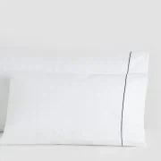 Cotton Percale Pillow Cases with Piping gallery detail image