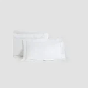 Cotton Percale Pillow Cases with Piping gallery detail image