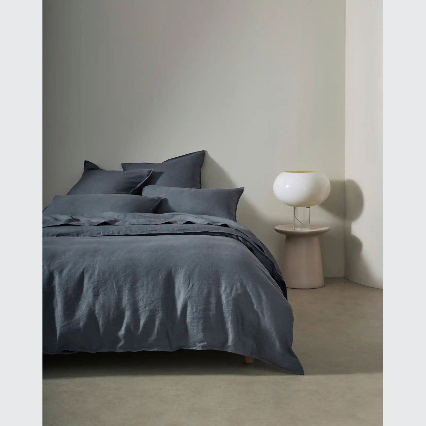 Ravello Pillowcase Pair - Denim | Standard,  King or Euro Size gallery detail image