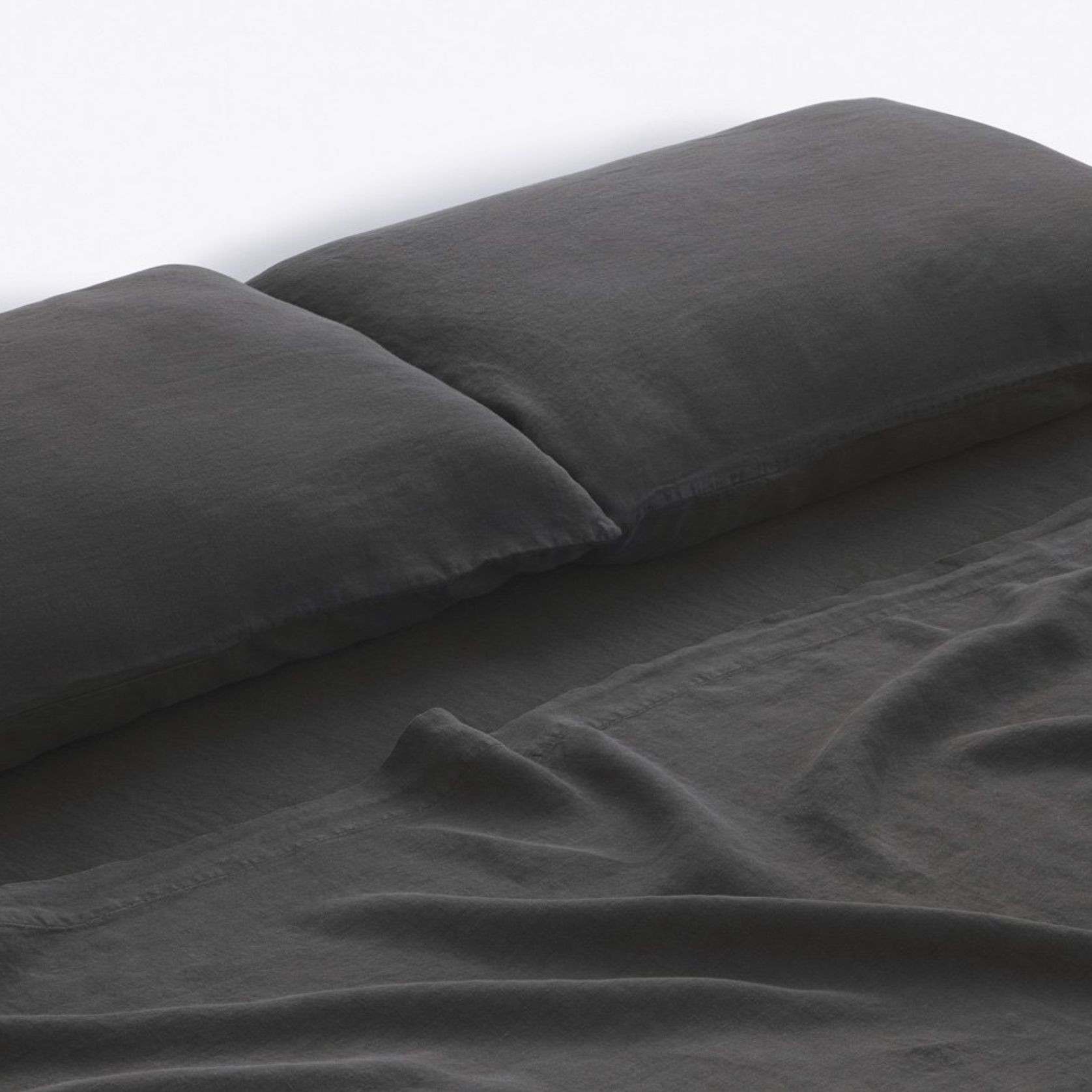 Pure Linen Pair of Standard Pillow Cases (no flange) gallery detail image