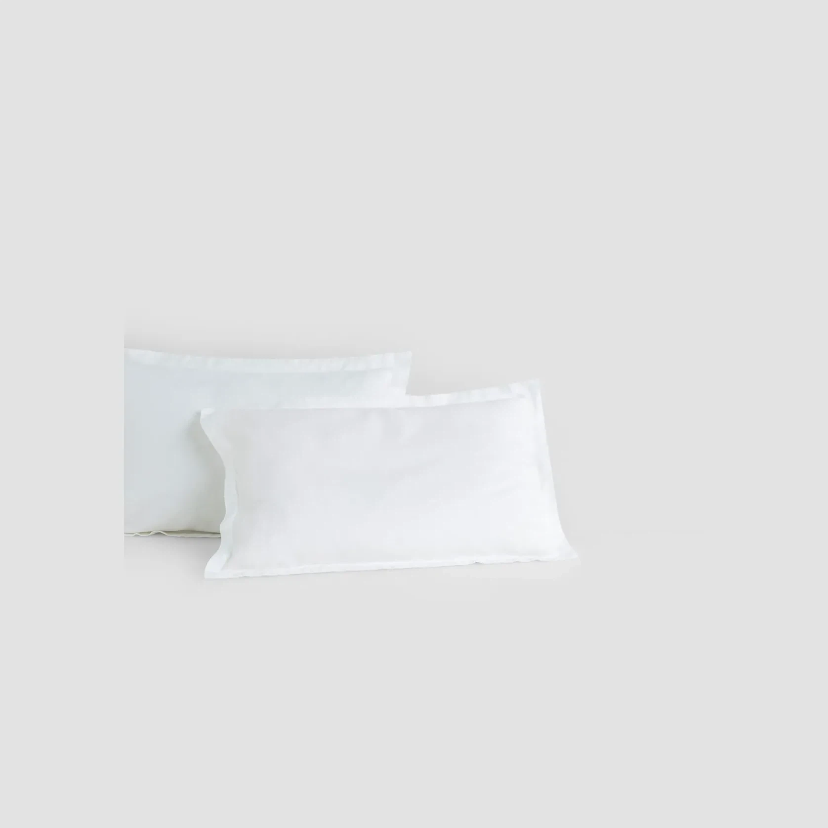 Linen Pillow Cases Stone Standard Pair gallery detail image
