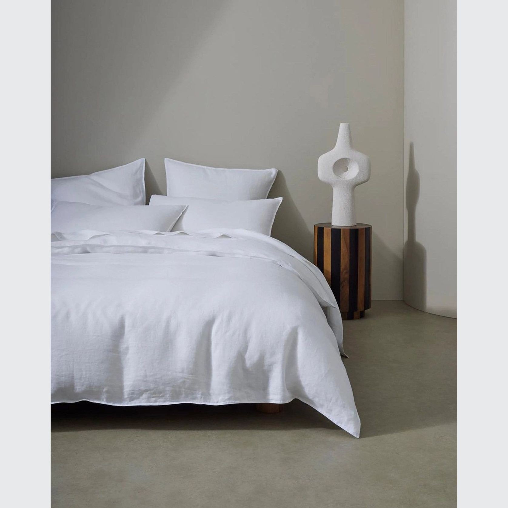 Ravello Pillowcase Pair - White | Standard, King or Euro Size gallery detail image