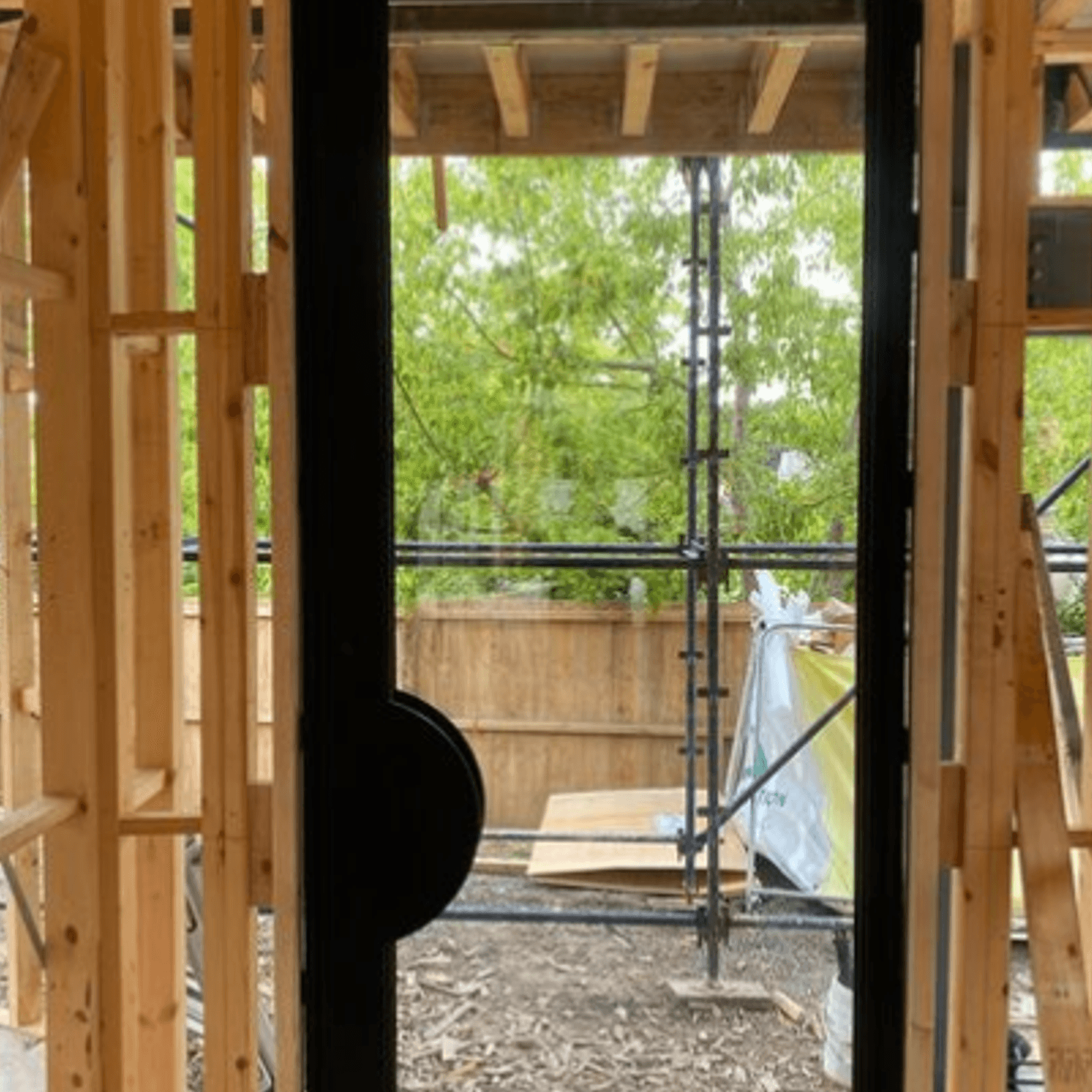 Steel Frame Glass Pivot Doors - Galvanised FPS50 gallery detail image