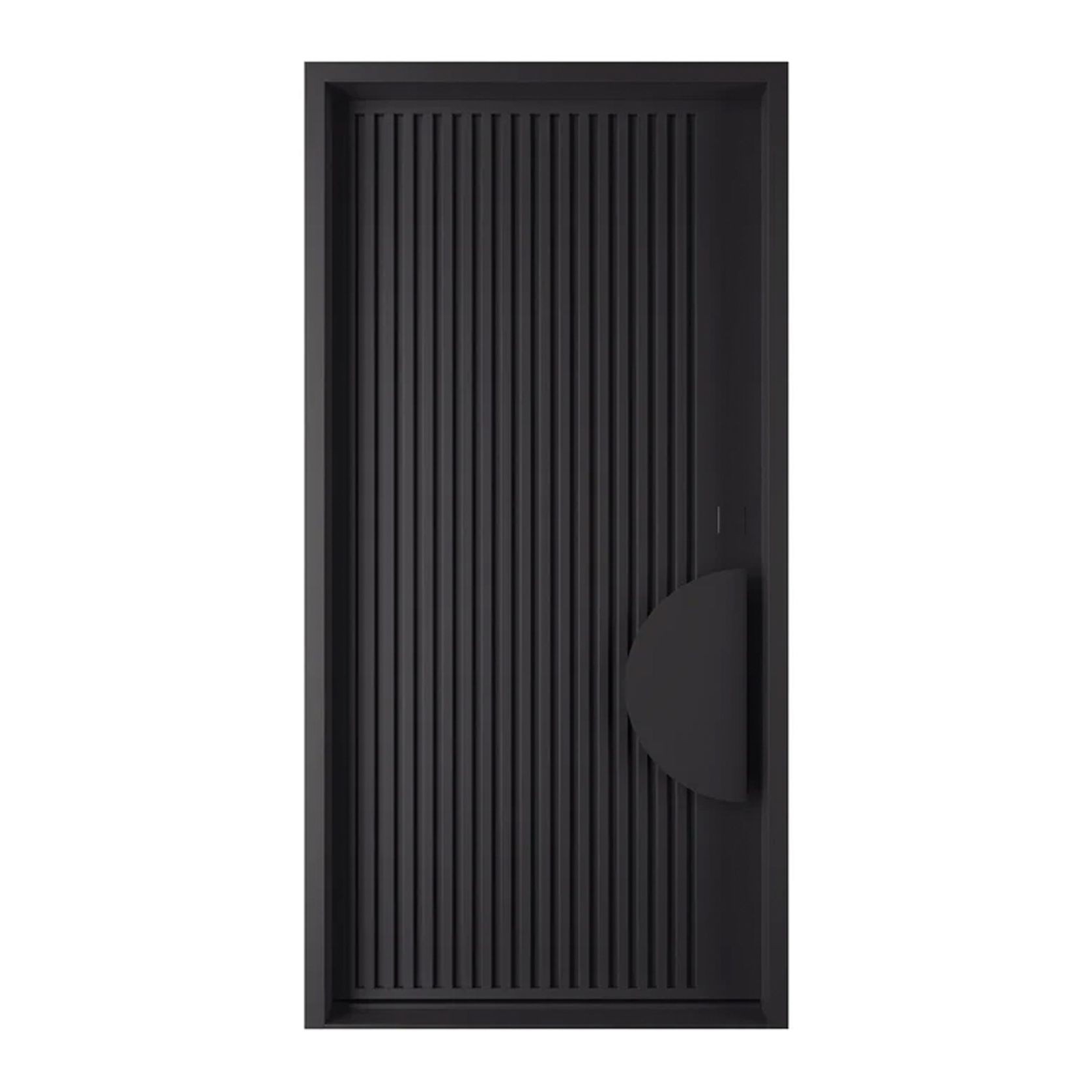 Iron Batten Pivot Entry Doors - Galvanised gallery detail image