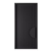 Iron Batten Pivot Entry Doors - Galvanised gallery detail image