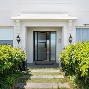 Steel Frame Glass Pivot Doors - Galvanised FPS50 gallery detail image