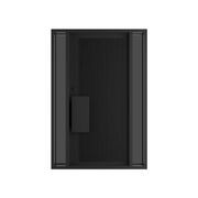 Iron Batten Pivot Entry Doors - Galvanised gallery detail image