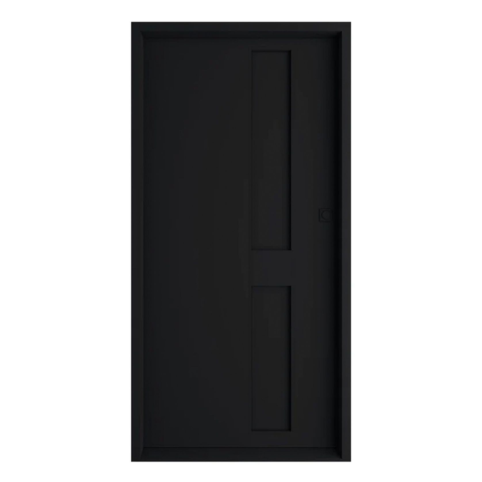 Iron Batten Pivot Entry Doors - Galvanised gallery detail image