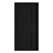 Iron Batten Pivot Entry Doors - Galvanised gallery detail image