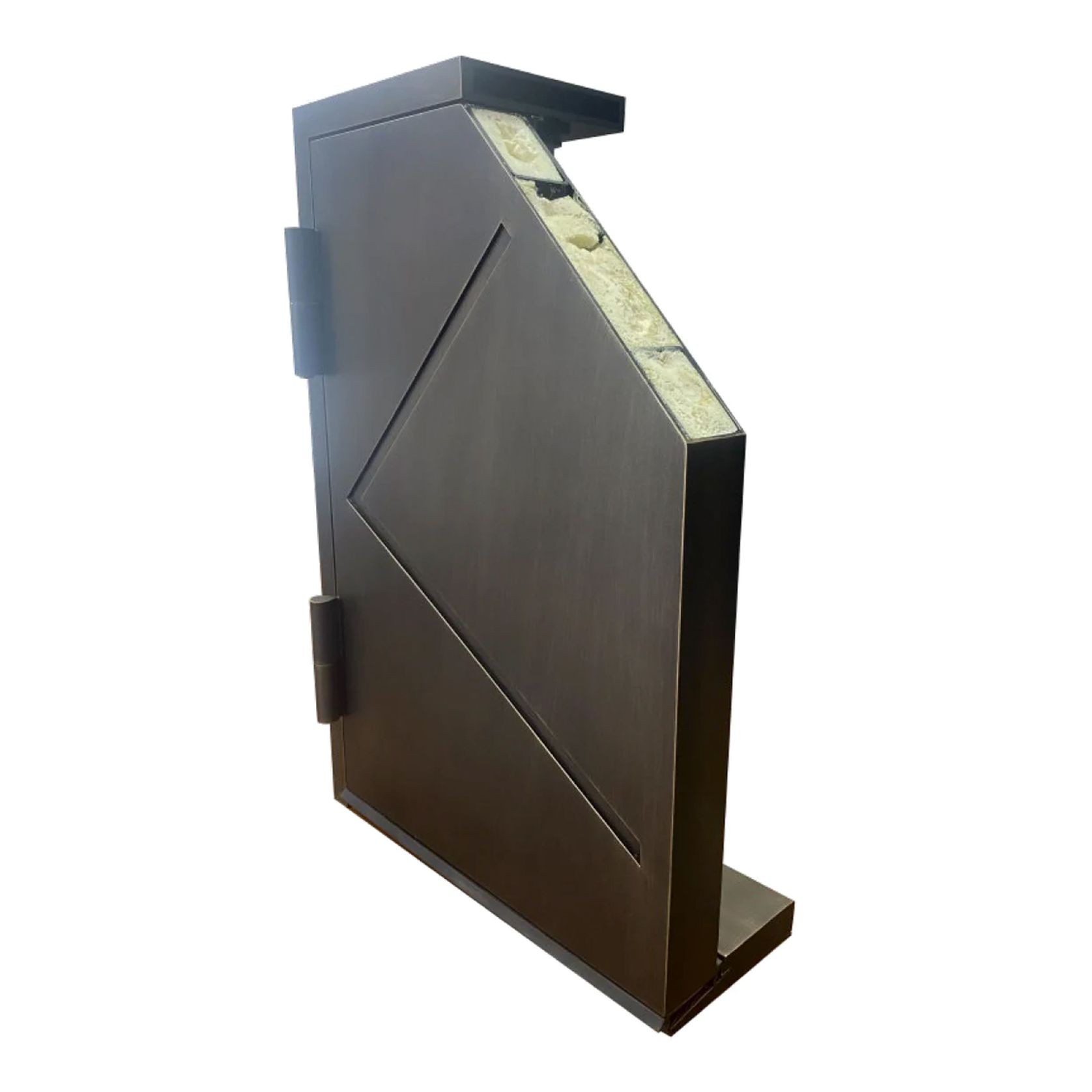 Iron Pivot Entry Doors - Galvanised gallery detail image