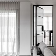 Steel Frame Glass Pivot Doors - Galvanised FPS50 gallery detail image