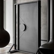 Iron Pivot Entry Doors - Galvanised gallery detail image