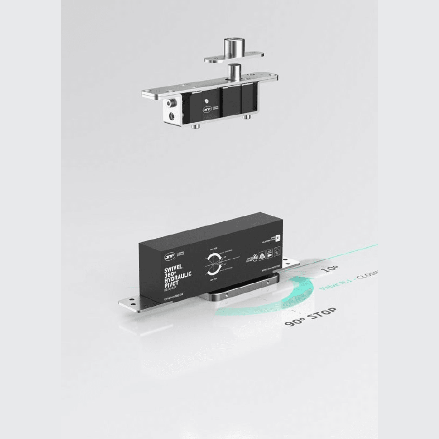 IN.05.212 HO Swivel Hydraulic Pivot set 360 Heavy Duty gallery detail image