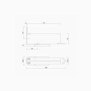 Concealed Hydraulic Pivot Closer Size 3 Non Hold Open D5003MBLK gallery detail image