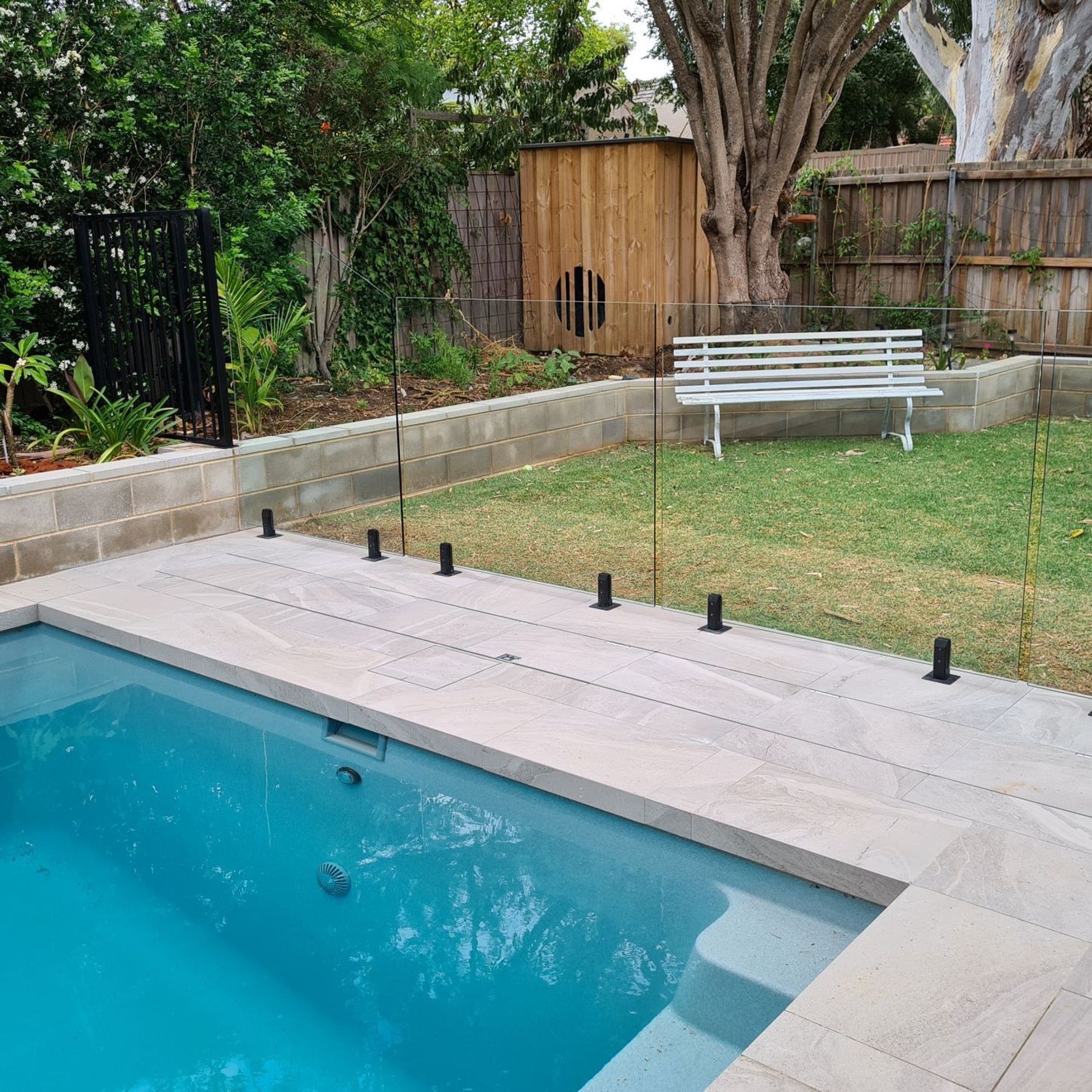 Concrete UnderCover® Concealed Pool Cover - Powered gallery detail image