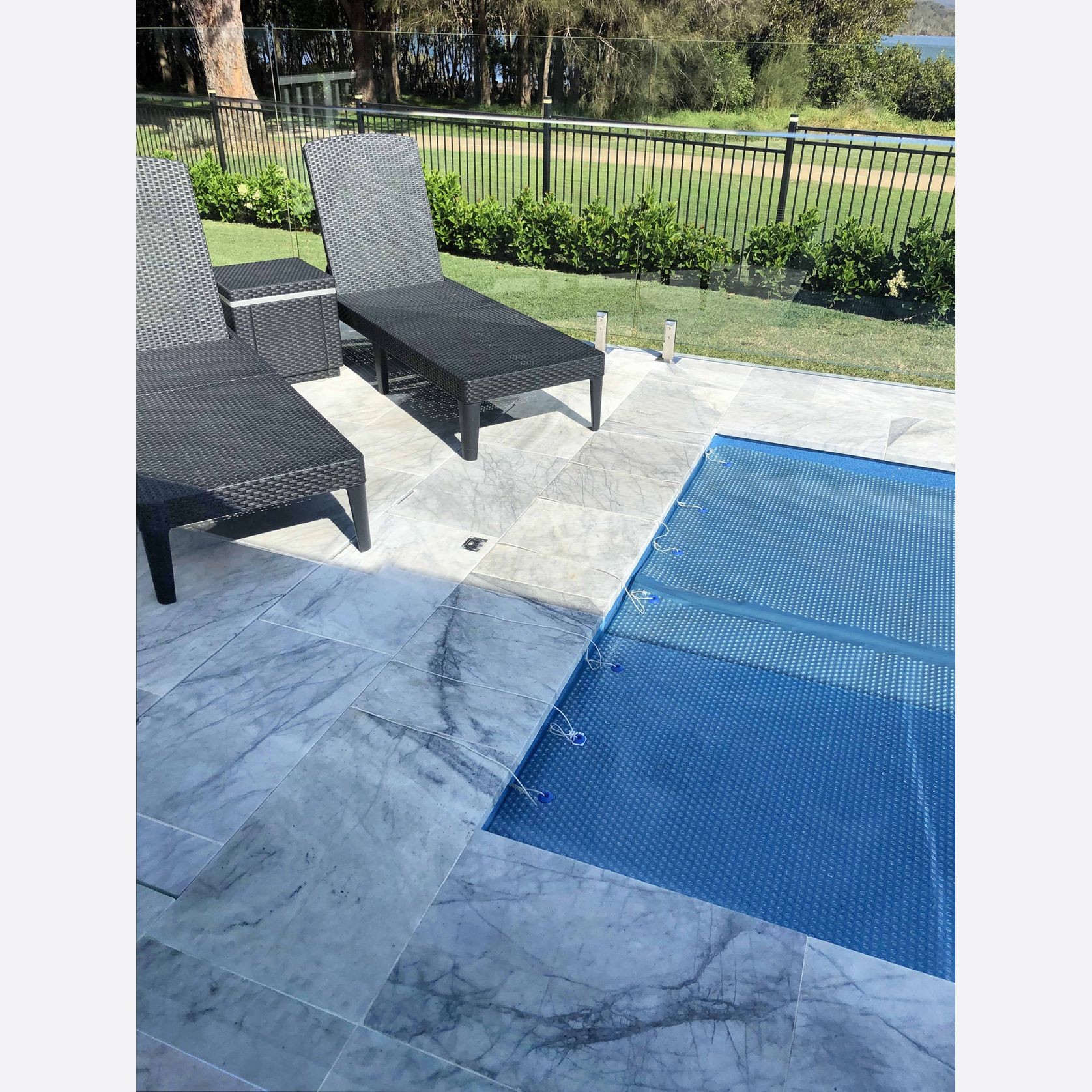 Concrete UnderCover® Concealed Pool Cover - Powered gallery detail image