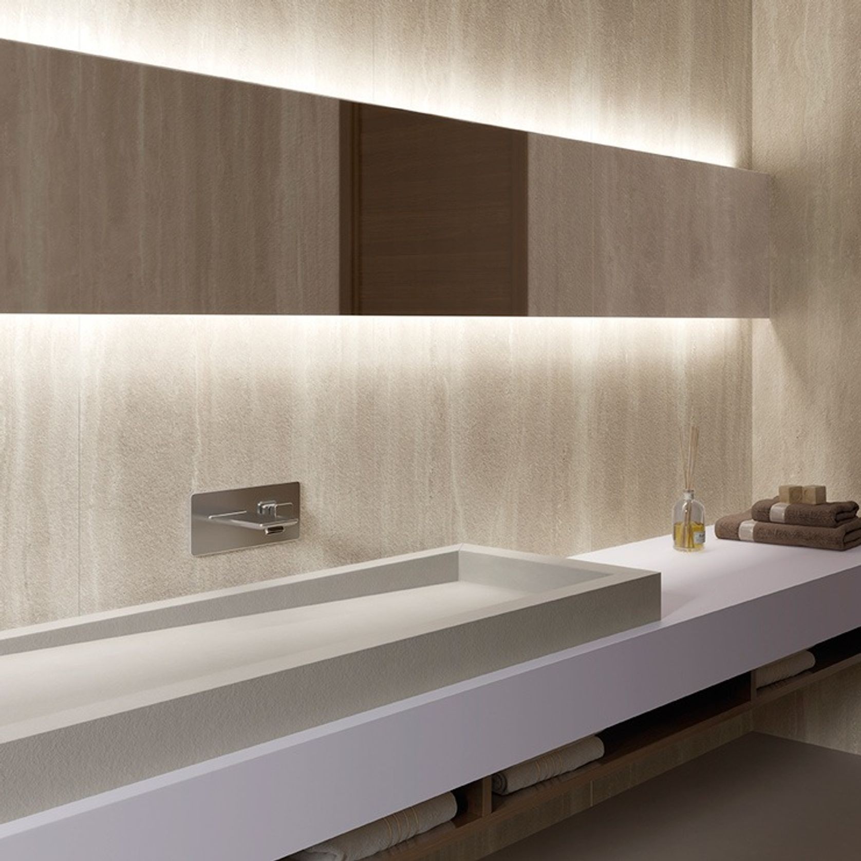 Xtra Geo Crema 6mm Floor & Wall Tile Slab gallery detail image